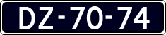 License plate of the Netherlands, Imported oldtimers (cars)