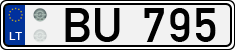 License plate of Lithuania, Trailers