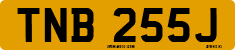 License plate of the United Kingdom, 1963 year system
