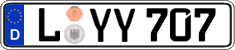 German license plate, Regular plates