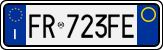 License plate of Italy, Cars (1994 year series)