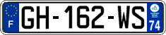 French license plate, SIV (ordinary)