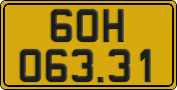 License plate of Vietnam, Commercial vehicles