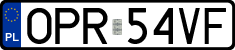 License plates of Poland, Regular car plates