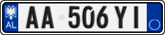 License plate of Albania, Cars (2011)