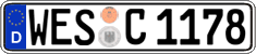 German license plate, Regular plates