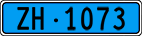 License plate of Switzerland, Work and fire vehicles (blue)