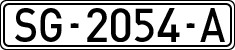 License plates of Spain, 1971 year series