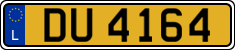 License plate of Luxembourg, 2003 year system