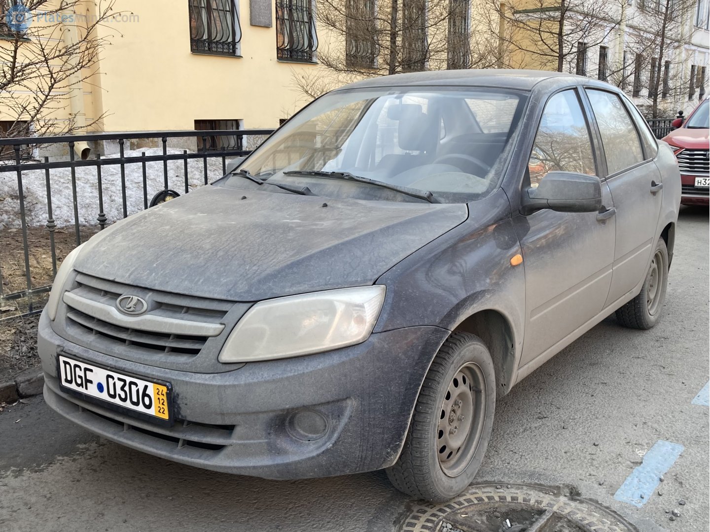 DGF 0306, License plate without vehicle 