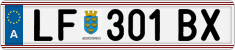 License plate of Austria, Regular plates