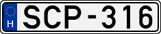 license plates of Hungary, Cars (1990)
