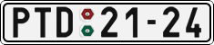 License plate of the Czech Republic, Cars (1960)