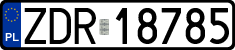 License plates of Poland, Regular car plates