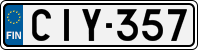 License plate of Finland, Cars