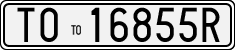 License plate of Italy, Cars (1927 year series)