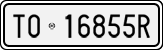 License plate of Italy, Cars (1927 year series)
