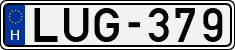 license plates of Hungary, Cars (1990)