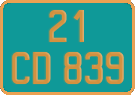 French license plate, Diplomatic