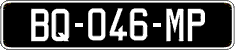French license plate, SIV (oldtimers)