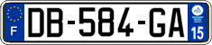 French license plate, SIV (ordinary)
