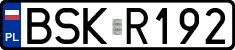 License plates of Poland, Regular car plates