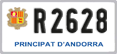 License plate of Andorra, Motorcycles (A 1234)