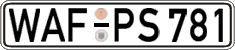 German license plate, Regular plates