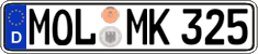 German license plate, Regular plates