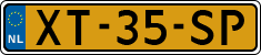 License plate of the Netherlands, Cars