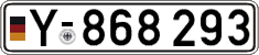 German license plate, Military