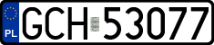 License plates of Poland, Regular car plates