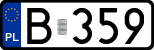License plates of Poland, Regular car plates
