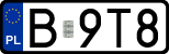 License plates of Poland, Regular car plates