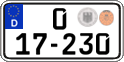 German license plate, Diplomatic