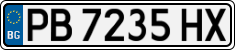 License plate of Bulgaria, Cars
