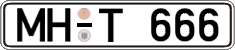 German license plate, Regular plates