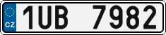 License plate of the Czech Republic, Cars (2001)