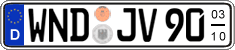 German license plate, Seasonal plates