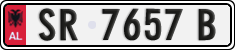 License plate of Albania, Cars (1993)