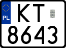 License plates of Poland, Special vehicles and motorcycles