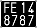 License plate of Italy, Cars (1927 year series)