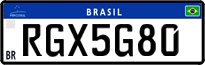 License plate of Brazil, Private owners (Mercosul)