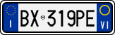 License plate of Italy, Cars (1994 year series)