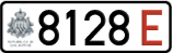 License plate of San Marino, Temporary (E 1234/1234 E)