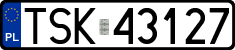 License plates of Poland, Regular car plates