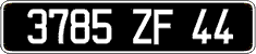 French license plate, FNI