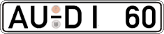 German license plate, Regular plates