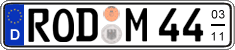 German license plate, Seasonal plates