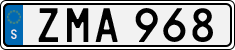 License plate of Sweden, Regular plates